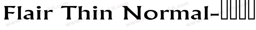 Flair Thin Normal字体转换